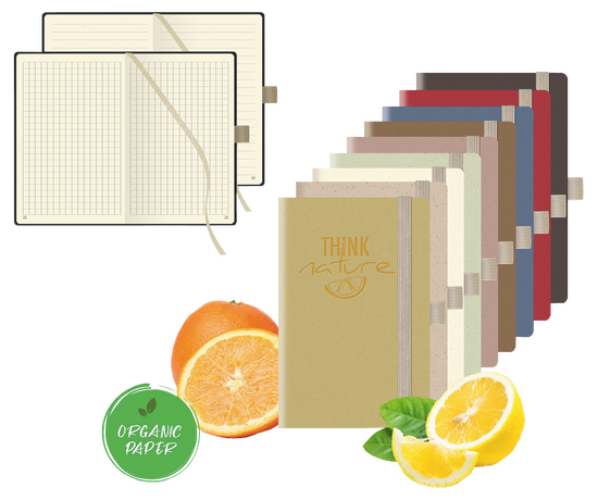 CRUSH – Nachhaltiges Notizbuch SMALL kariert